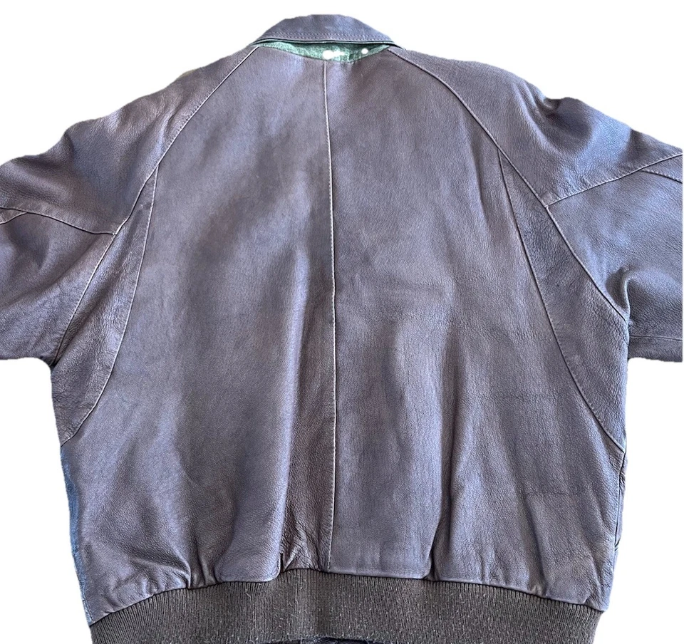 Chaqueta Bomber Count Down To Zero By Midwest de Cuero Marrón para Hombre Talla 42 Foto 2 de 4