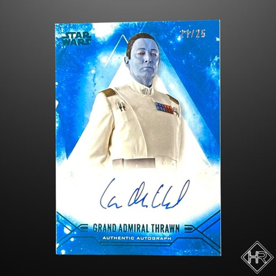 #ad 2025 Topps Star Wars Stellar Lars Mikkelsen Grand Admiral Thrawn Auto Blue 25 $299.99