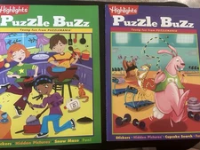 5 × Highlights Puzzle Buzz Activity Books — New Hidden Pictures, Mazes & More