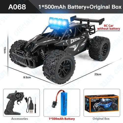 1:16 2.4ghz Rc Car with LED Lights, 2wd Off-road Climbing Vehicle, Gift for Kids - Picture 27 of 30