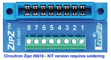 Circuitron 6616 ZipZ-KIT  Solderless Connection System Tortoise & Smail 6 Pack 