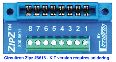 Circuitron 6616 ZipZ-KIT Solderless Connection System Tortoise