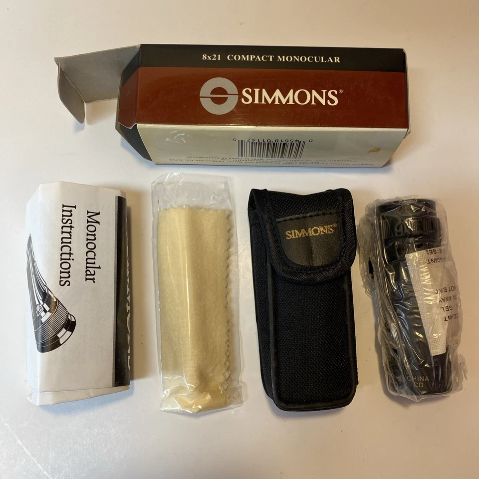 Mira de campo monocular compacta Simmons 8x21 modelo 801147 rara nueva de stock Foto 4 de 4
