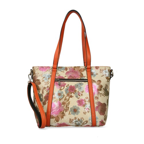 Laura Vita Dama Shopper Bolso De Mano Perlas Flores Flor Tendencia Athea - Imagen 6 de 15