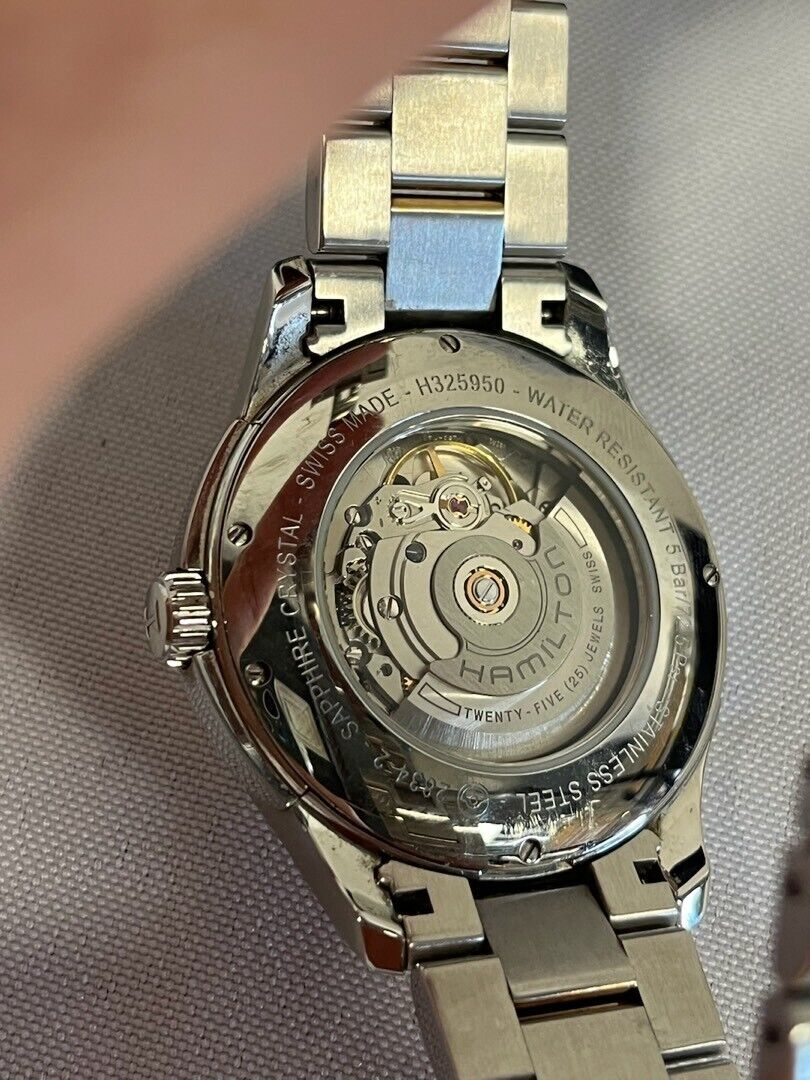 Hamilton Jazzmaster Daydate Automatic Watch Two Tone H325950 Hamilton Jazzmaster Daydate Automatic Watch Two Tone H325950
