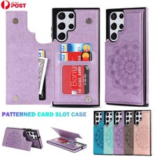 For Samsung S25 S24 S23 S22 S21 S20 FE Note20 Ultra Wallet Case Leather  Cover