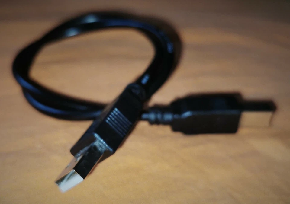 0.5m USB 2.0 type A to USB type B Lead Cable Black - Image 3 of 3