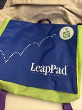 Leapfrog Leappad Learning System Carrying Backpack Case Bag Tote Blue NWOT
