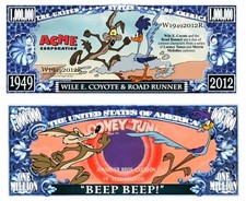 OUR ROAD RUNNER CARTOON BILL (WITH PROTECTIVE SLEEVE)