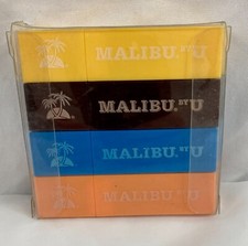 Rum Markers Orange Blue Brown & Yellow 4 Pack Set Malibu