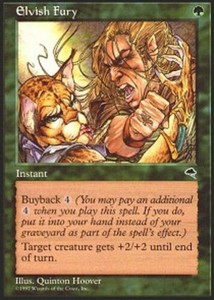 Elvish Fury x4 - Tempest - NM-Mint, English - Tempest