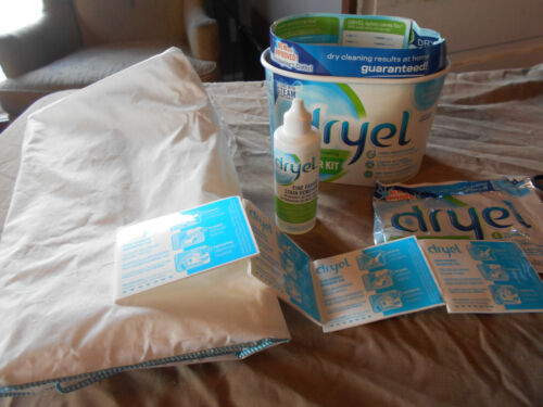 NEW Dryel Starter Kit Dry Clean At Home Original Fresh Scent Vintage 1997 Bag 12 - Picture 3 of 4