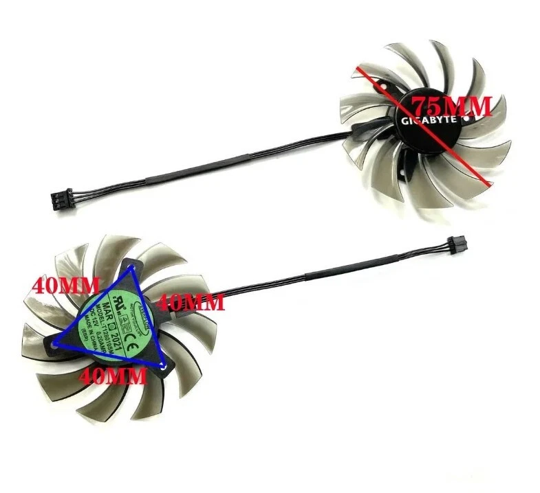 Gigabyte GeForce GT 1030 2GB OC GPU Fan Replacement | Performance Cooling Part - Image 4 of 4