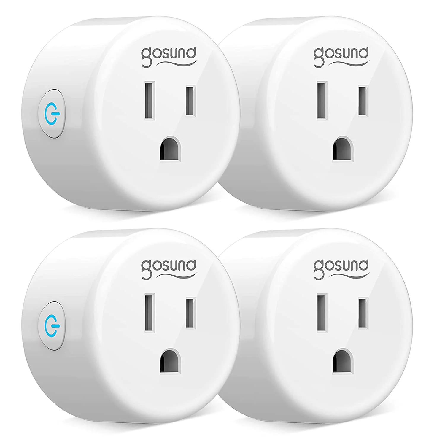 Gosund Smart Plug 4 Pack Works With Alexa and Google 10A Wif-Fi 2.4GHz 