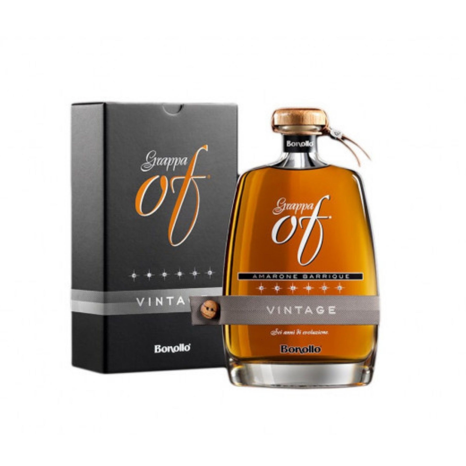 Distillerie Bonollo - Grappa of Amarone Barrique Vintage 6 Stelle con Swarovski