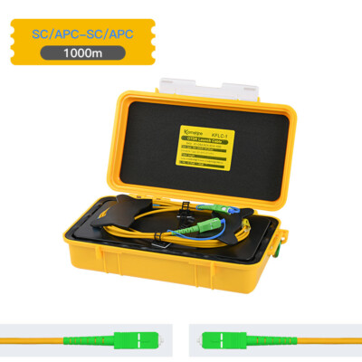 SC APC Connector 9/125μm G652D SM 1310/1550nm OTDR Launch Cable Box 1KM