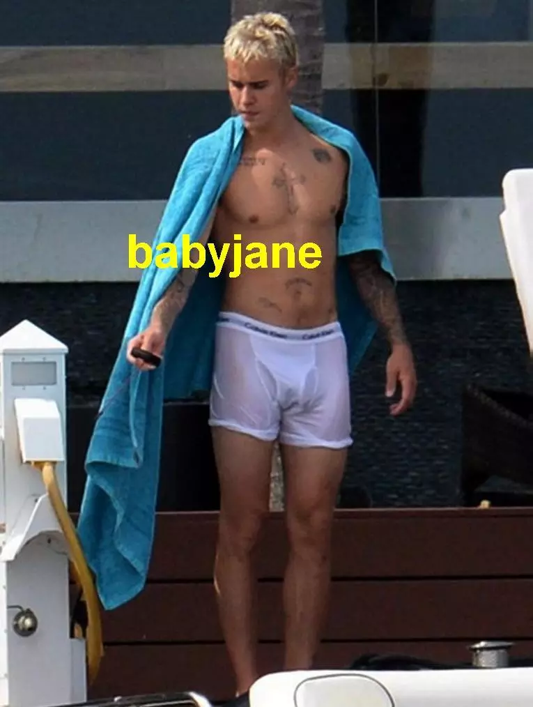 JUSTIN BIEBER SEXY BARECHESTED IN WET UNDERWEAR PHOTO #75