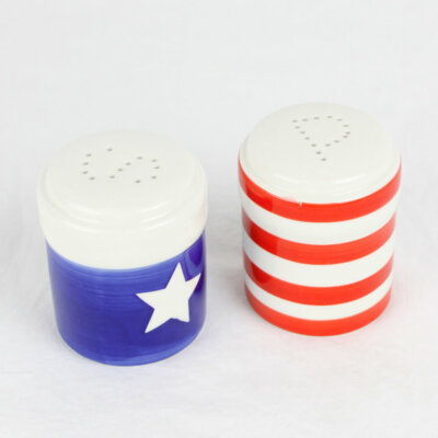 Montana West Western US Flag USA Shaker Salz Pfeffer Streuer Gewürzstreuer Set