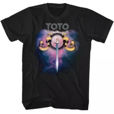 Toto band Album Rock Music Concert Black Unisex T-Shirt All Size