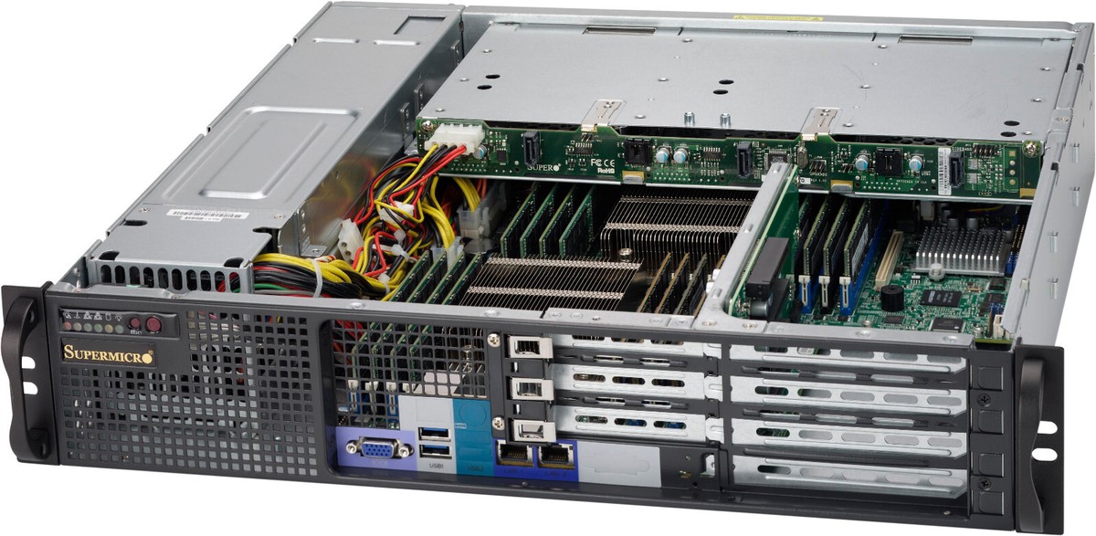 SuperMicro CSE-823MTQC-R802WB 2U SAS3 WIO Chassis w/ Redundant