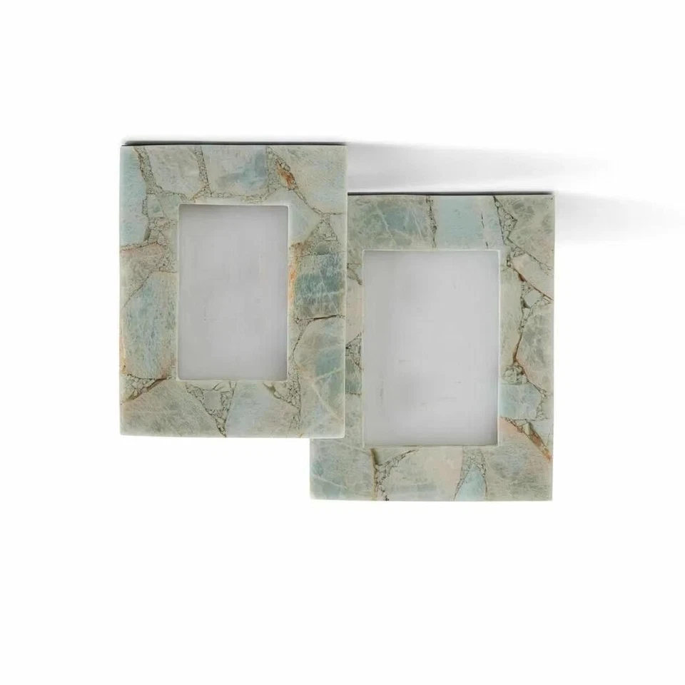 Juego de 2 marcos de fotos Two's Company Tozai Amazonite Foto 4 de 4