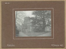 St Mary's Church, Earlham, Norfolk. Original 1907 photograph