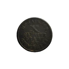 1863 US Civil War Token - Michigan, WM. Jackson. Groceries. Token Fuld-525C
