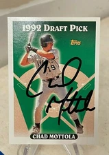 Chad Mottola Rookie Auto 1993 Topps #56 RC Autograph Reds 1992 Draft Picks WOW