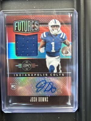 2023 Josh Downs Panini Legacy Rookie RC RPA Autograph Patch #FAPS-25 088/100