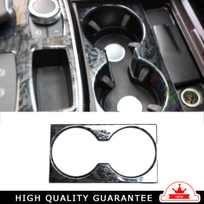 Middle Console Drinking Glass Trim Fit For Mercedes Benz GLE 15-2019 Black Wood