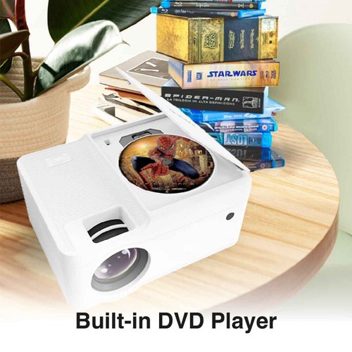 Chargecore Laser 1080P LED Projector w/ DVD Player & WiFi Casting HDMI/USB White - Picture 4 of 8