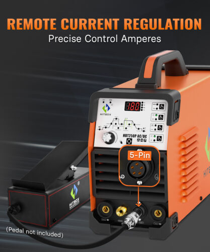 HITBOX 200AMP Aluminum HF TIG AC DC TIG Welding Machine Inverter TIG Welder 240V - Picture 4 of 12