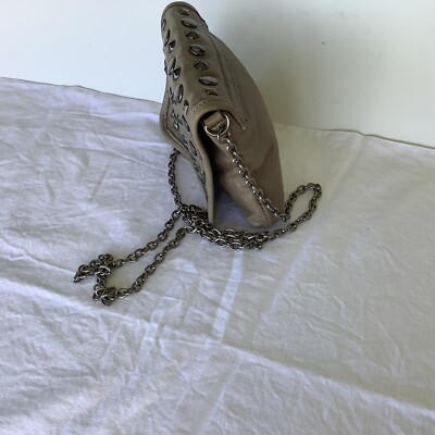 小物 BCBGMAXAZRIA BCBGMAXAZRIA Handbag /Clutch Metallic Leather/Chain Lined | eBay