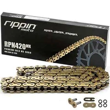 RPN420MX Premium Gold MX O-Ring Chain for Surron, Talaria & E-Ride PRO SS (110)