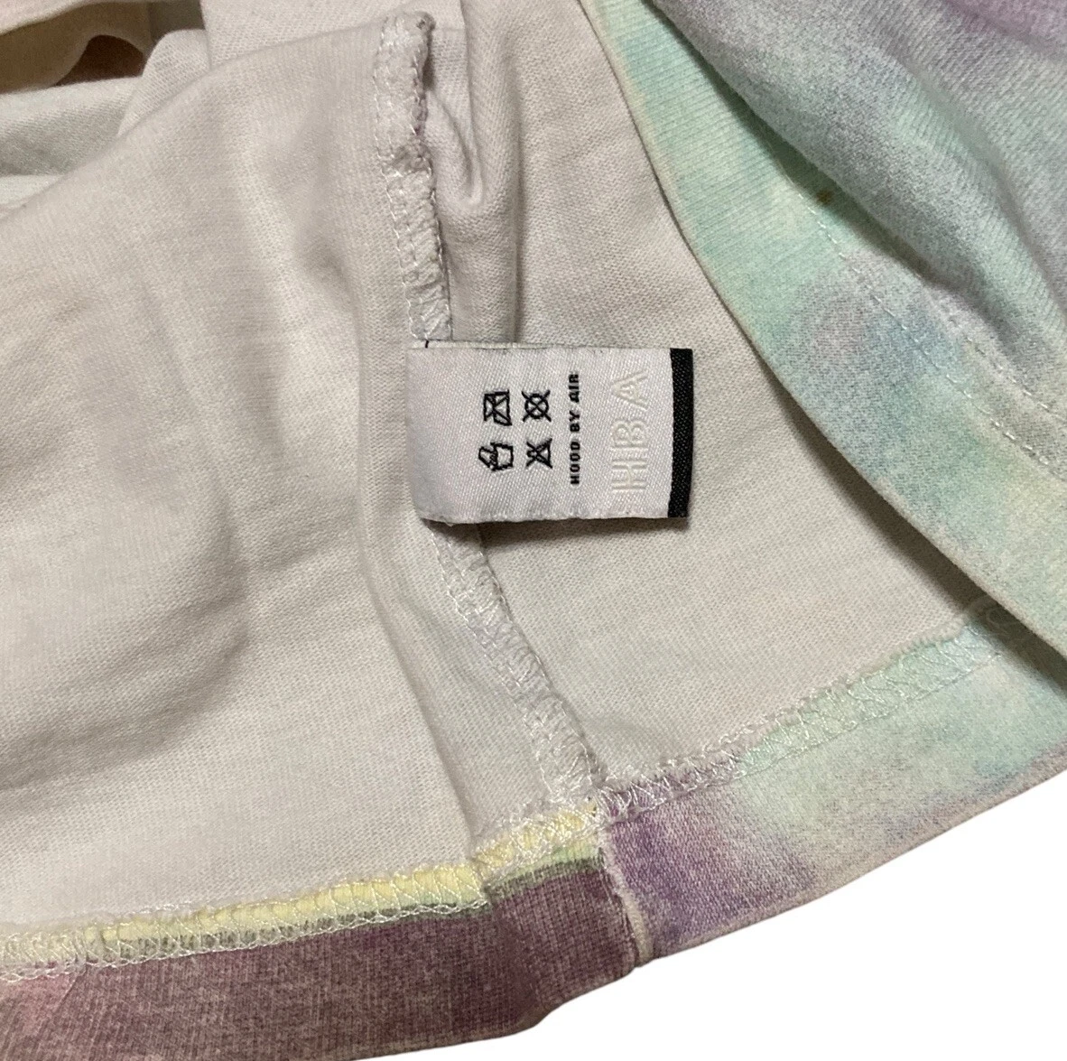 HBA (HOOD BY AIR) Felpa Hood By Air Tie Dye manica lunga uomo taglia media in rosa multi