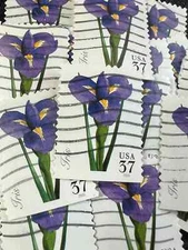 FLOWERS on STAMPS - Choose your favorite design -  25 stamps per packet