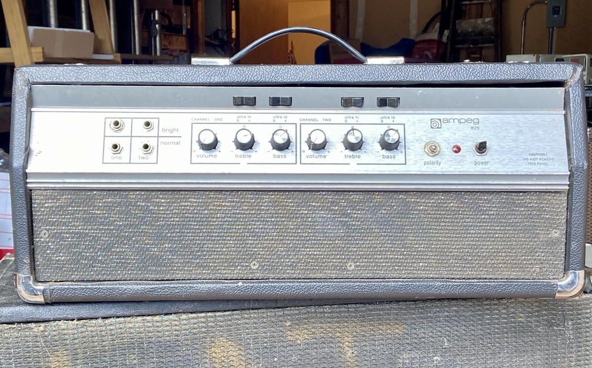 vintage early 1970s Ampeg B25 Head amplifier | eBay