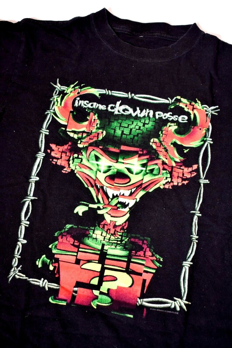 Vintage 2000 INSANE CLOWN POSSE Jack in the Box ICP Detroit T-Shirt Small  USA | eBay