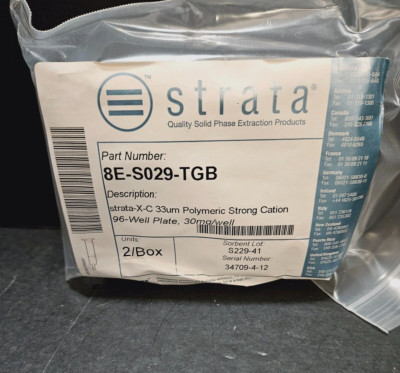 Phenomenex Strata-X Filter Microplate 30 mg Strong Cation 33 um 96 Filter Wells