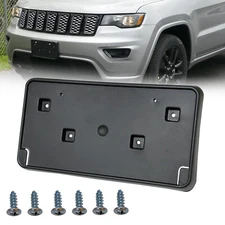 For 2017-2021 Jeep Grand Cherokee Front License Plate Frame Holder Mount Bracket