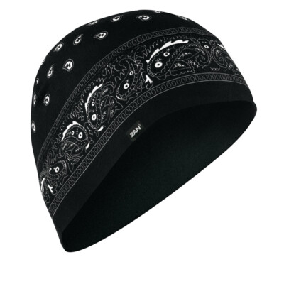 Zan  Helmet Liner/Beanie SportFlex  Series Black Paisley