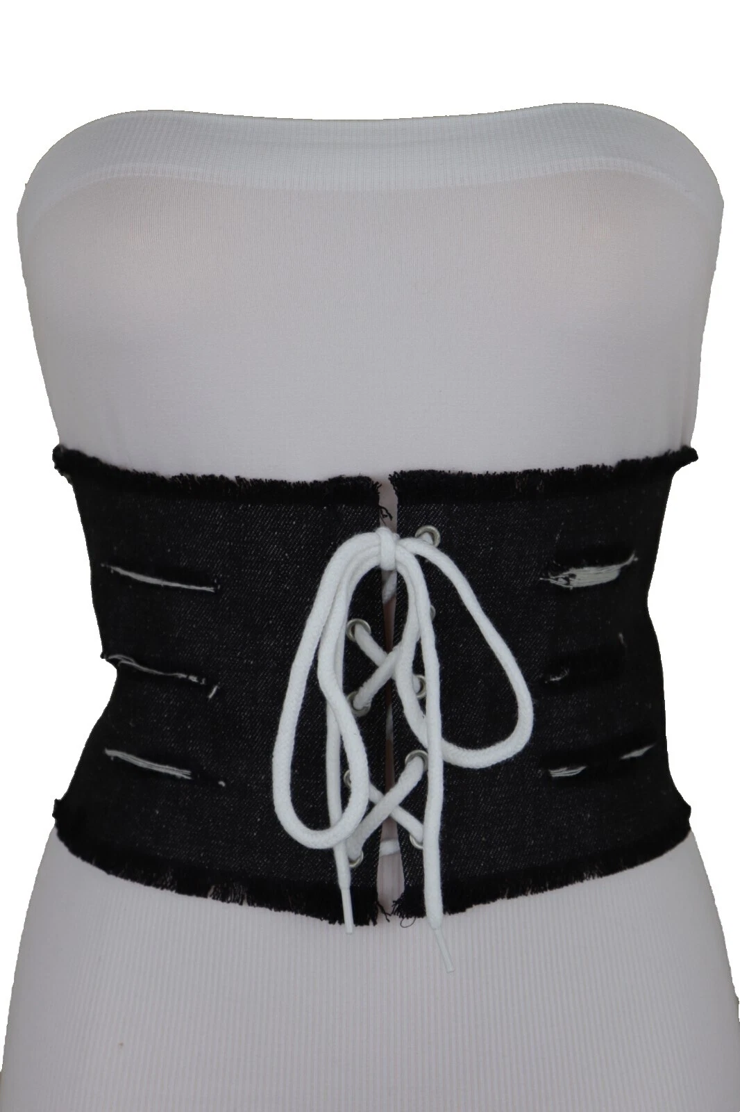 Cintos Femininos de espartilho Cinto Branco