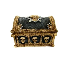Skull Treasure Box Storage / Cofre Tesoro Caja Calavera Almacenamiento Muertos