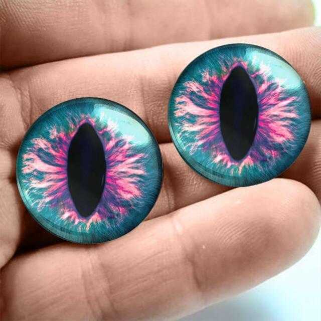 Glass Cat Eyes Realistic Animal Taxidermy Eyeballs 20mm