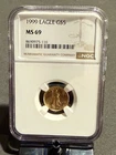 1999 $5 AMERICAN 1/10 OZ GOLD EAGLE NGC MS69