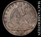 1857 Seated Liberty Half Dollar - Scarce  Fine  Better Date  #L5108