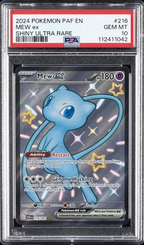 2024 POKEMON PAF EN-PALDEAN FATES SHINY ULTRA RARE #216 MEW EX PSA 10