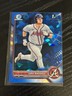 2022 Bowman Chrome Sapphire Prospect Luke Waddell 1st Bowman #BCP-48 Braves