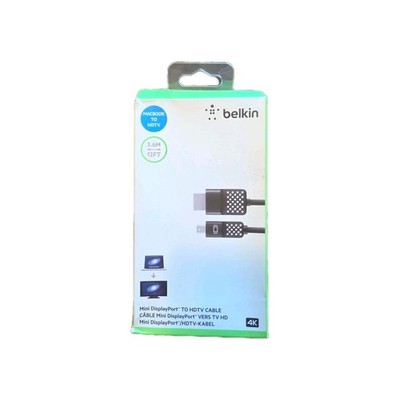 Belkin Mini DisplayPort to HDMI Cable, 4k - 12ft - Black