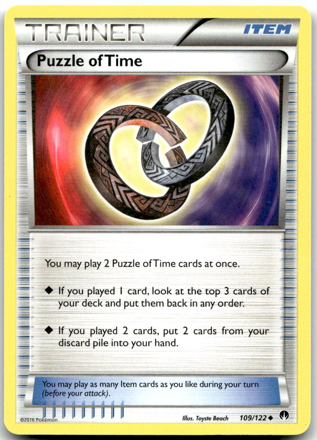 Pokemon Puzzle of Time BREAKpoint BKP #109/122 Uncommon LP BUY 2, 1 FREE!